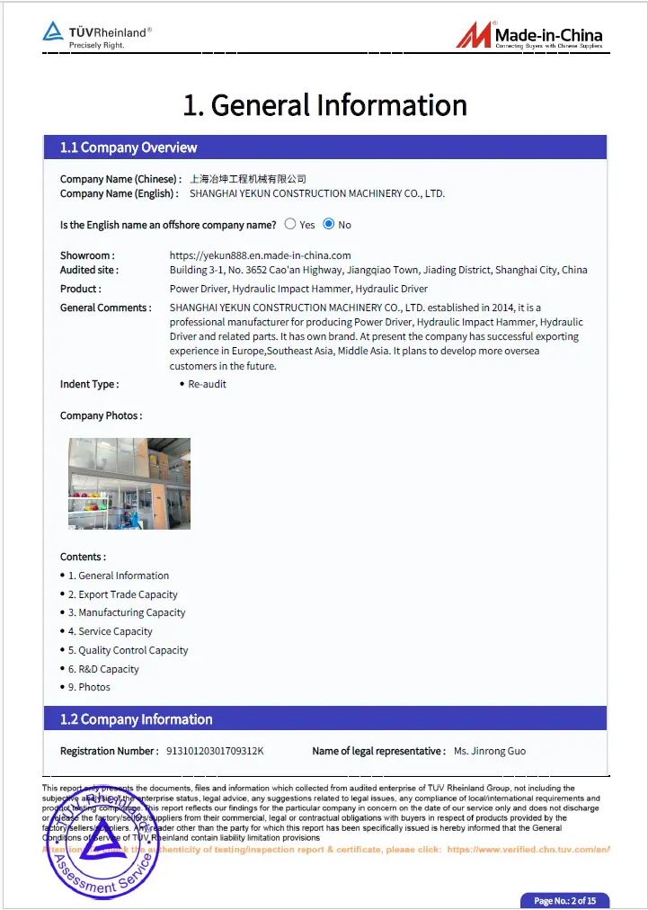 TUV Rheinland audit report, страница 2