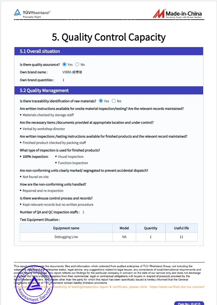 TUV Rheinland audit report, страница 10