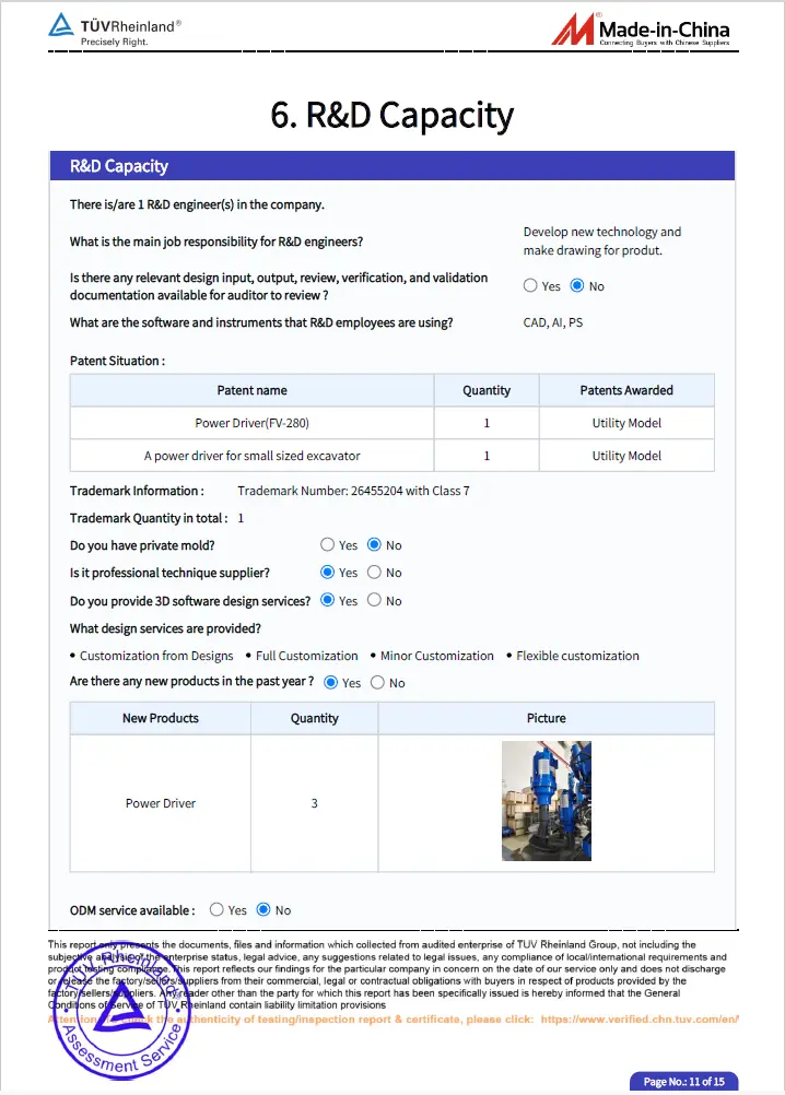 TUV Rheinland audit report, страница 11